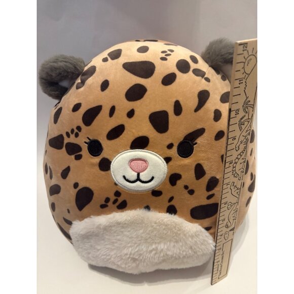 Squishmallows Leopard Plush Pillow 12” Kei the Beige Cheetah - Picture 2 of 5